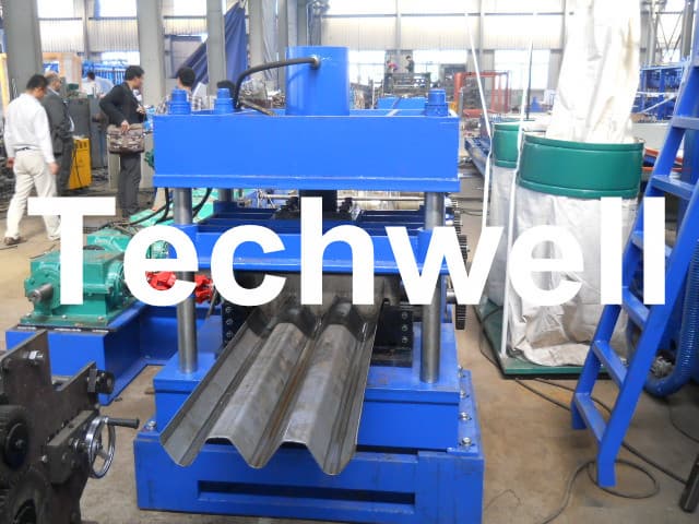 Automatic 30KW 3 Wave Guardrail Roll Forming Machine